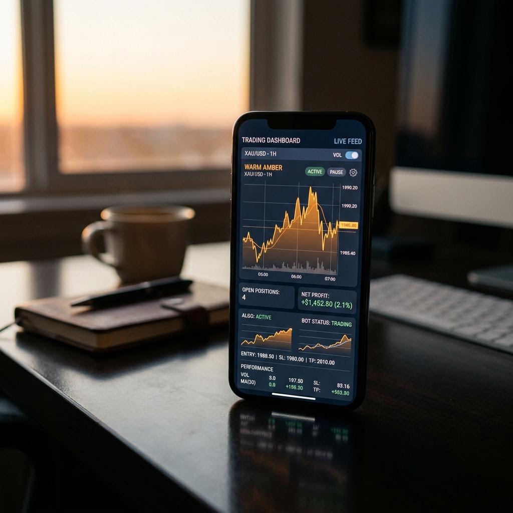 Klyspor Avenqux plattform for automatisert krypto-trading på mobil